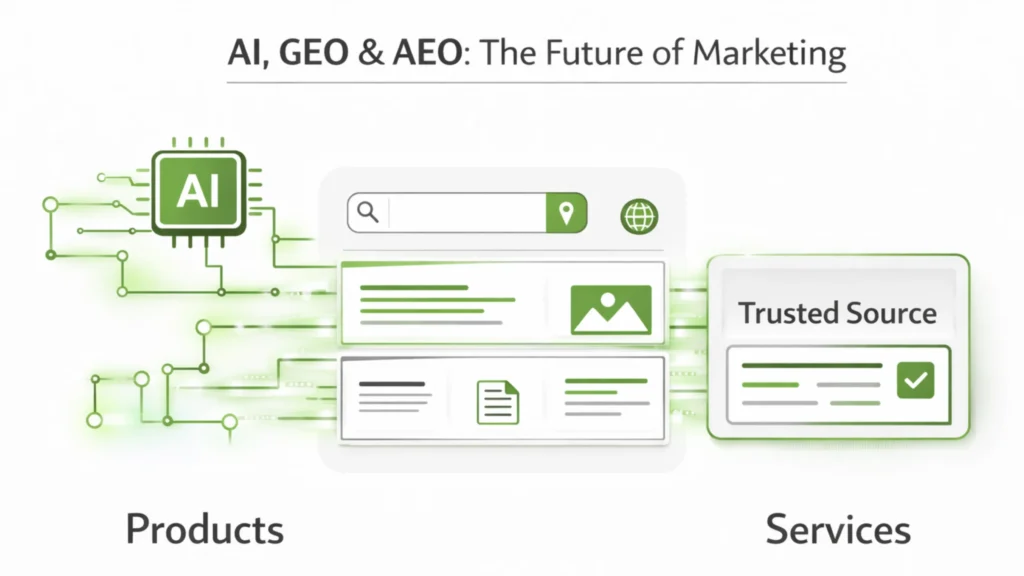 AI, GEO, and AEO optimization for future digital marketing strategies