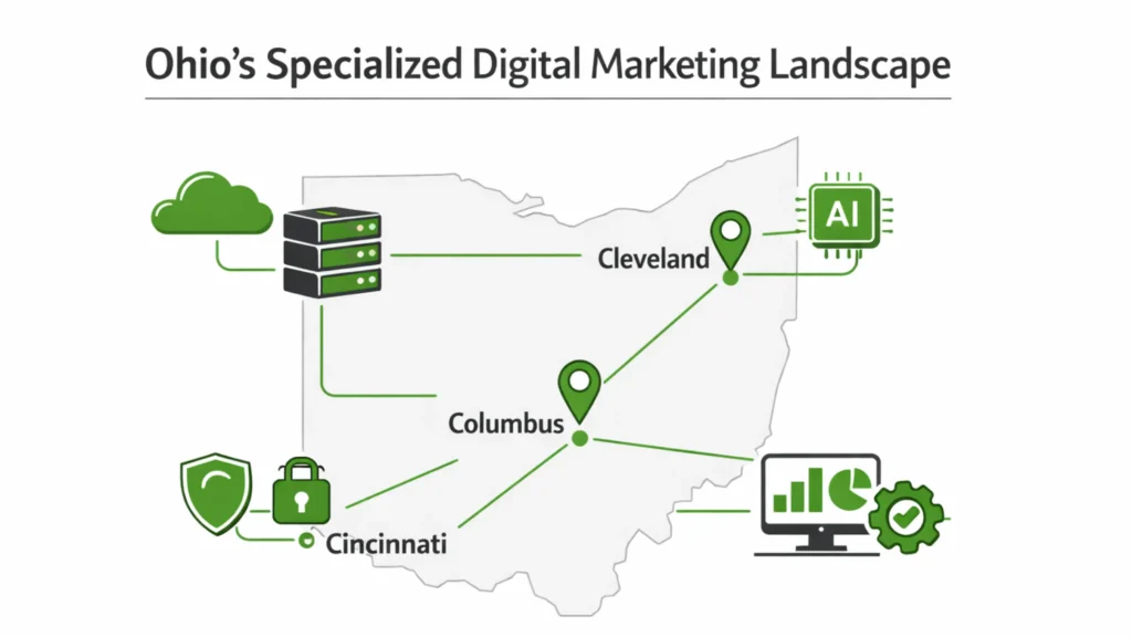 Ohio digital marketing landscape for tech and IT businesses